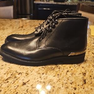 Black Leather Men's Boots